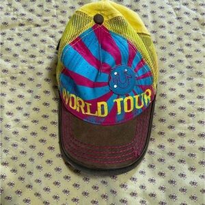 True Religion Yellow, Turquoise & Magenta Accent Cap